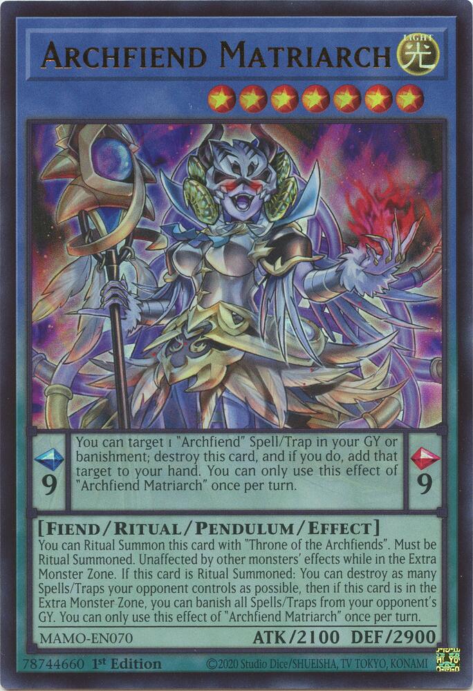Archfiend Matriarch (MAMO-EN070) [Magnificent Monsters]