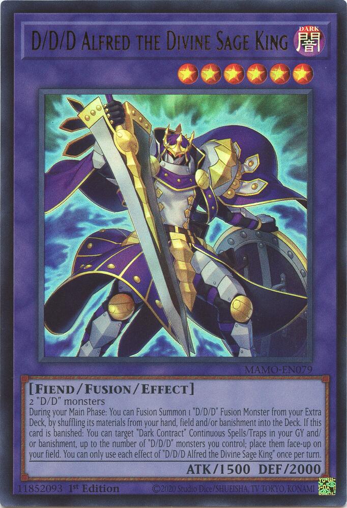 D/D/D Alfred the Divine Sage King (MAMO-EN079) [Magnificent Monsters]