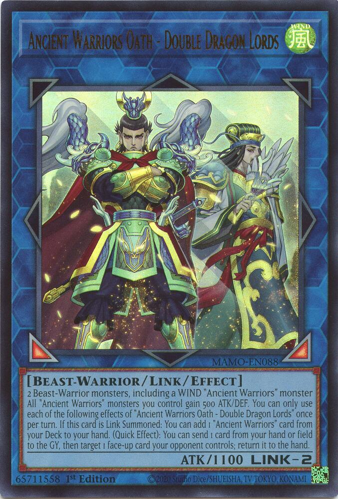 Ancient Warriors Oath - Double Dragon Lords (MAMO-EN088) [Magnificent Monsters]