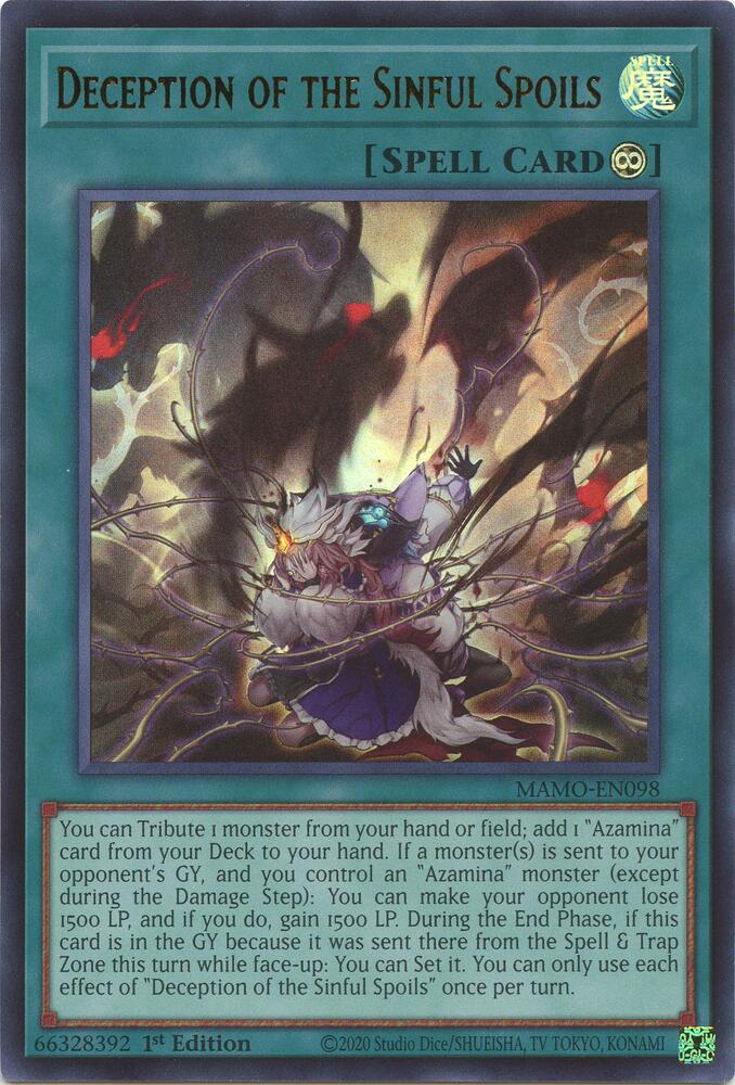 Deception of the Sinful Spoils (MAMO-EN098) [Magnificent Monsters]