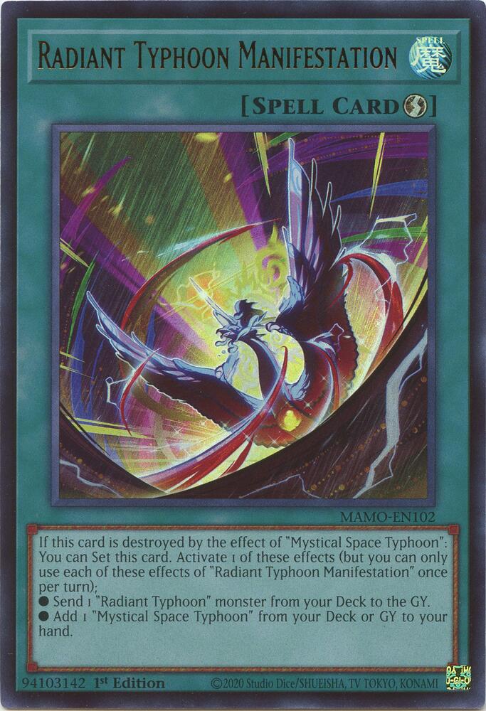 Radiant Typhoon Manifestation (MAMO-EN102) [Magnificent Monsters]