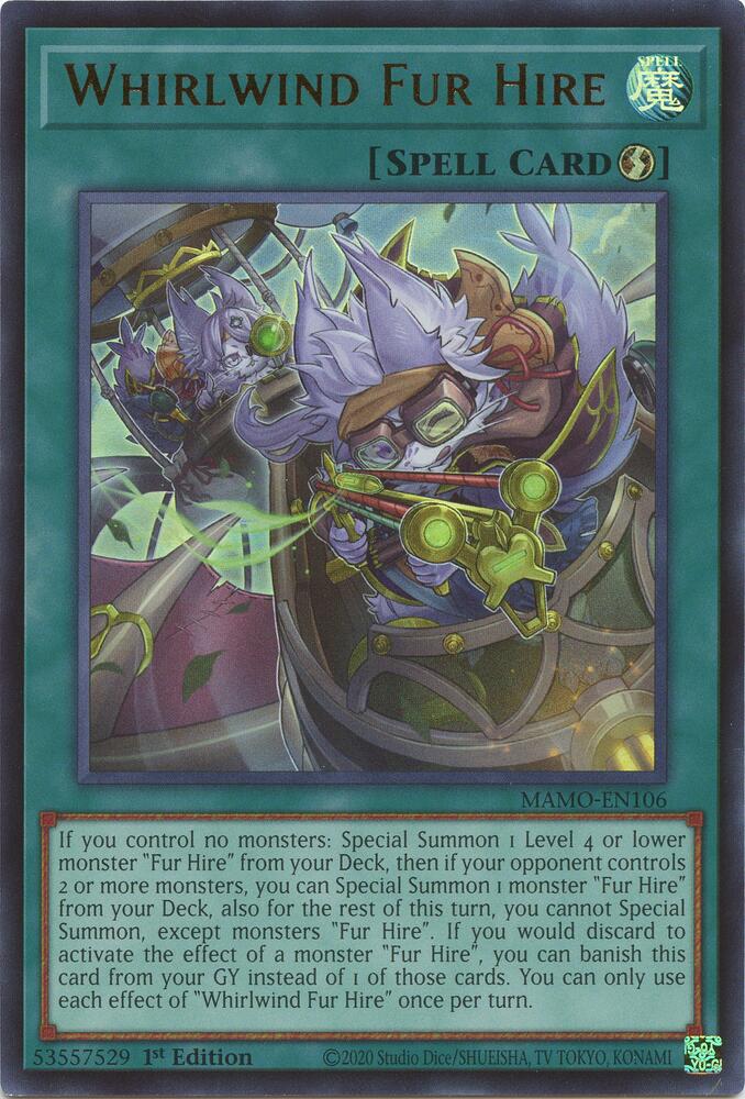 Whirlwind Fur Hire (MAMO-EN106) [Magnificent Monsters]