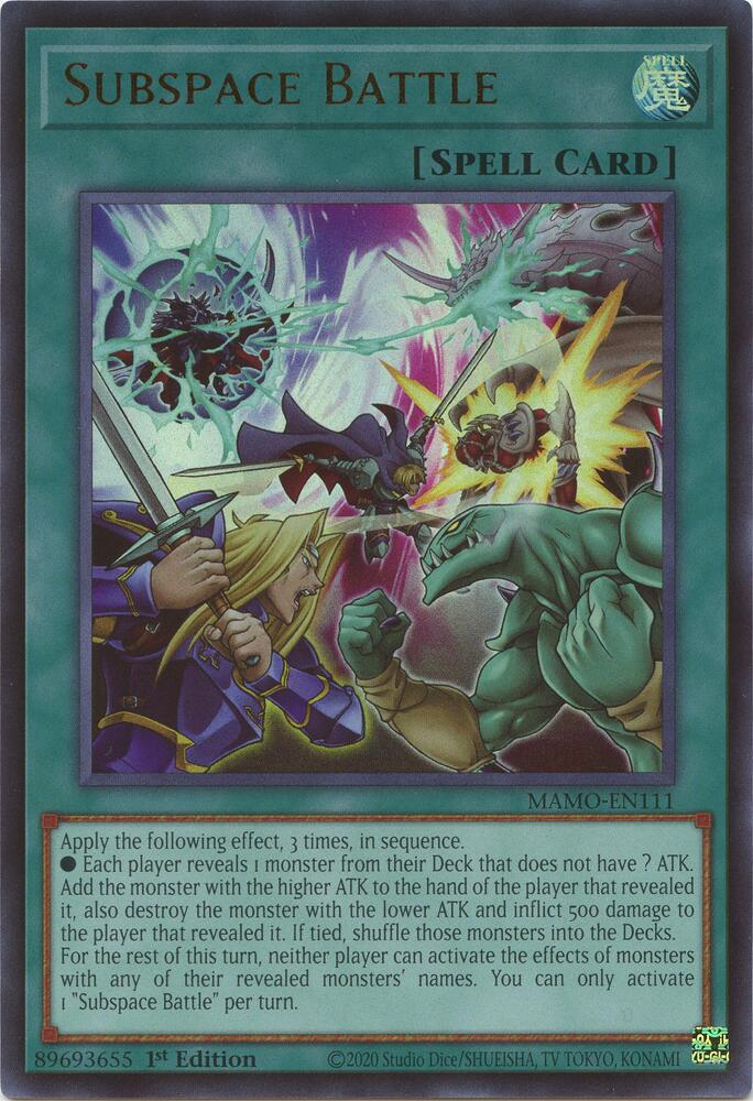 Subspace Battle (MAMO-EN111) [Magnificent Monsters]