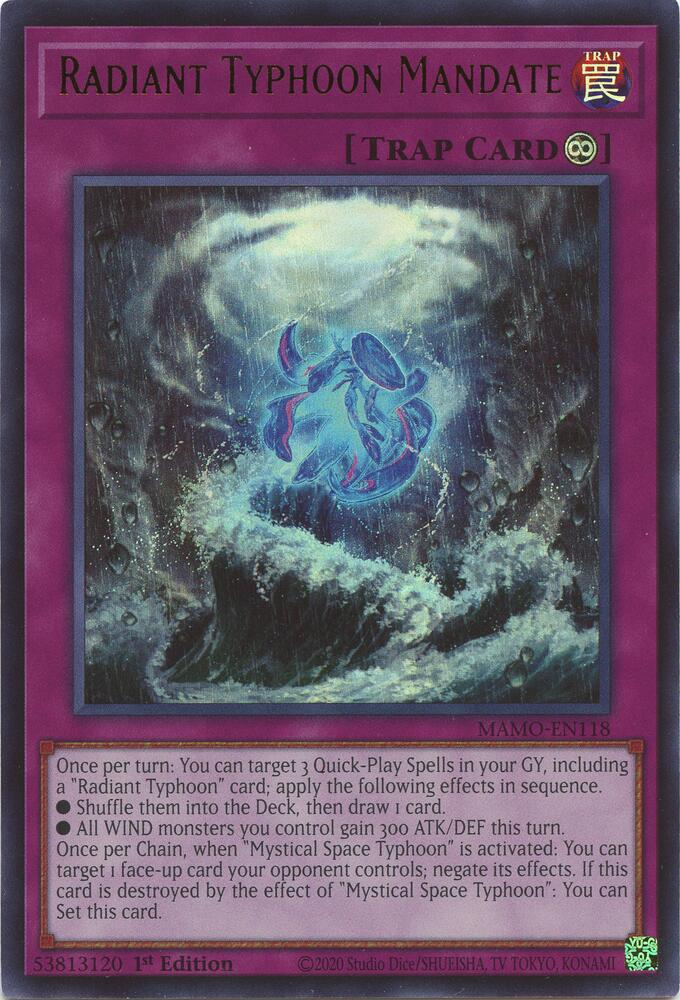 Radiant Typhoon Mandate (MAMO-EN118) [Magnificent Monsters]
