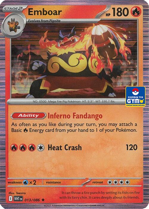 Emboar - 013/086 (GYM) (013/086) [Southeast Asia Exclusives]