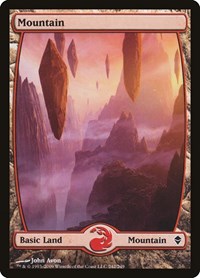 Mountain (242) - Full Art (242) [Zendikar]