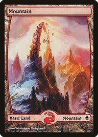 Mountain (244) - Full Art (244) [Zendikar]