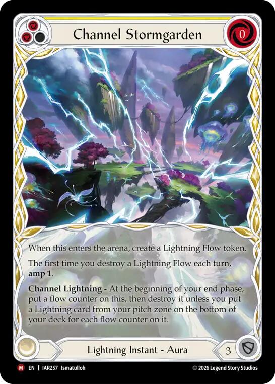 Channel Stormgarden (Extended Art) (IAR257) [Usurp the Shadow Throne]