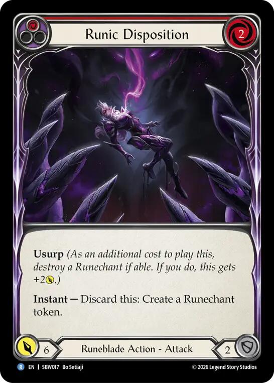 Runic Disposition (SBW017) [Silver Age: Usurp the Shadow Throne]