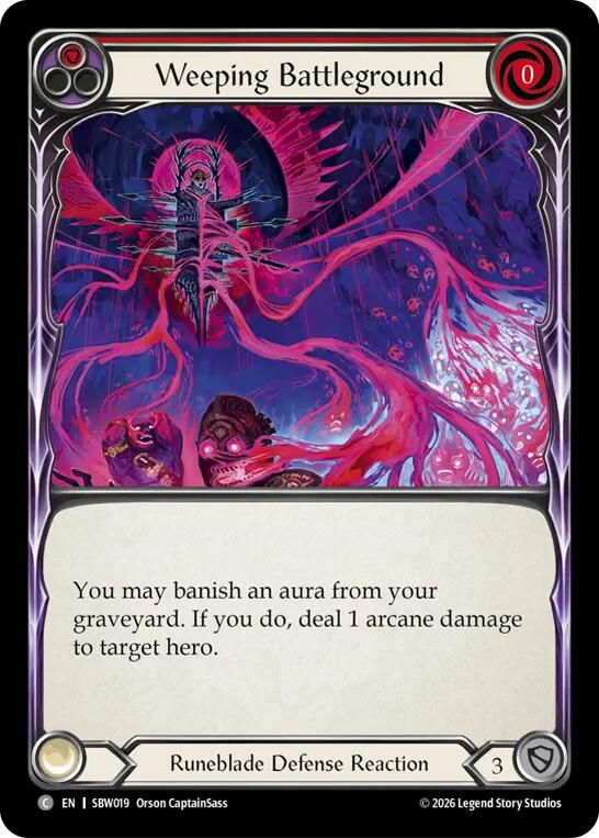 Weeping Battleground (SBW019) [Silver Age: Usurp the Shadow Throne]