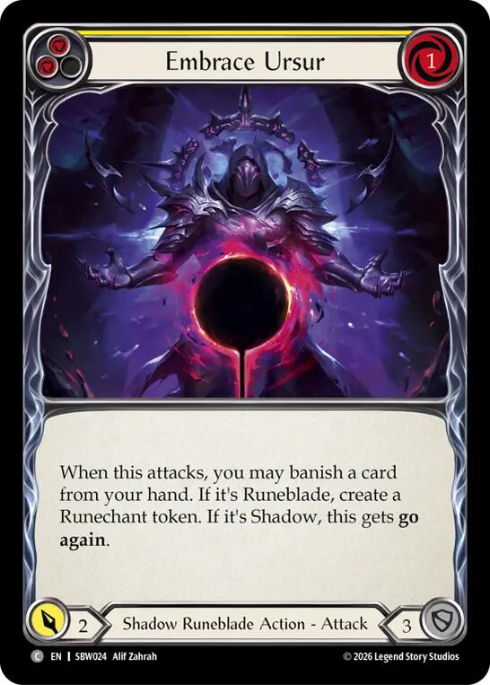 Embrace Ursur (Yellow) (SBW024) [Silver Age: Usurp the Shadow Throne]