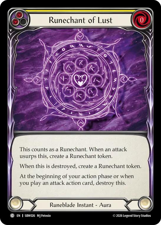 Runechant of Lust (SBW026) [Silver Age: Usurp the Shadow Throne]
