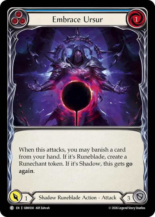 Embrace Ursur (Blue) (SBW030) [Silver Age: Usurp the Shadow Throne]