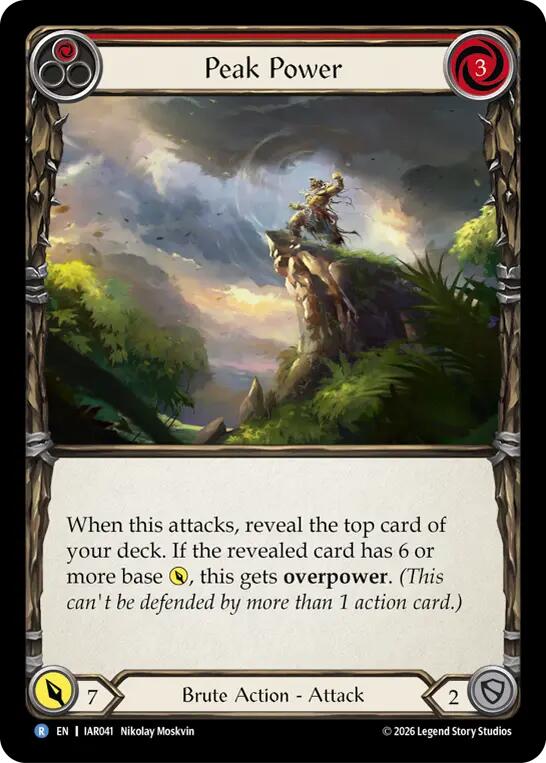 Peak Power (Red) (IAR041) [Usurp the Shadow Throne]
