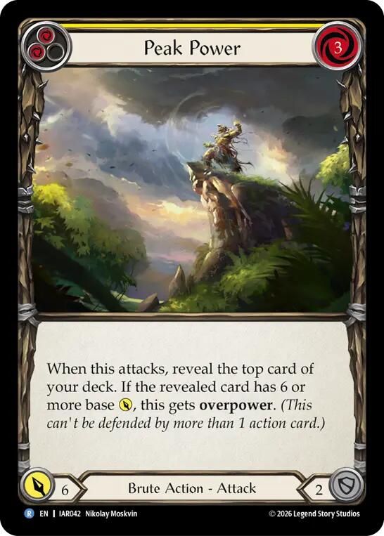 Peak Power (Yellow) (IAR042) [Usurp the Shadow Throne]