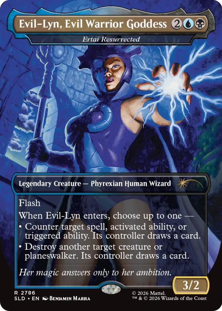 Evil-Lyn, Evil Warrior Goddess - Ertai Resurrected (2786) [Secret Lair Drop Series]