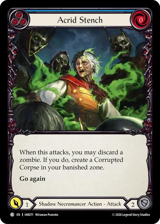 Acrid Stench (Blue) (IAR071) [Usurp the Shadow Throne]