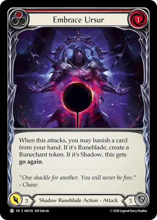 Embrace Ursur (Red) (IAR129) [Usurp the Shadow Throne]