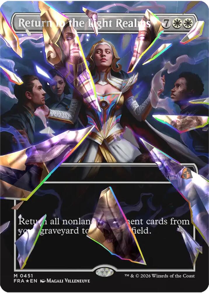 Return to the Light Realms (Borderless) (Facet Foil) (0451) (451) [Reality Fracture]