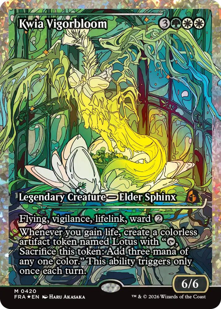 Kwia Vigorbloom (Showcase) (Fracture Foil) (0420) (420) [Reality Fracture]