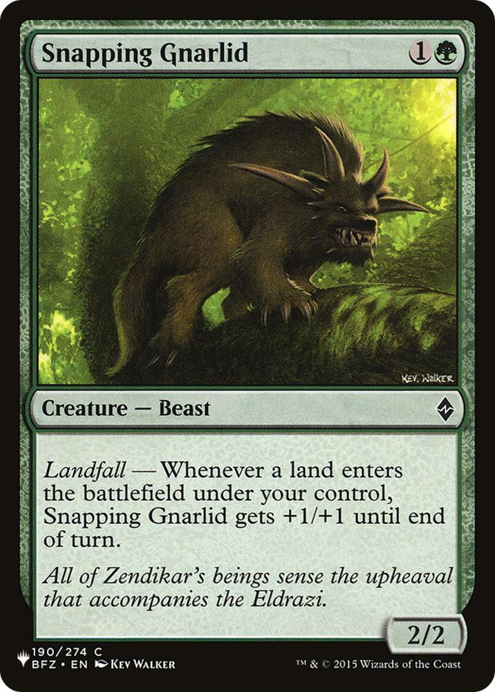 Snapping Gnarlid (190) [The List Reprints]