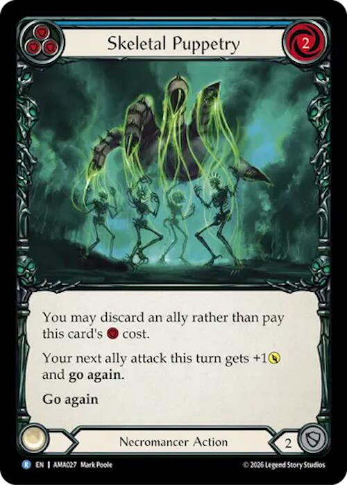Skeletal Puppetry (Blue) (AMA027) [Armory Deck: Malice]