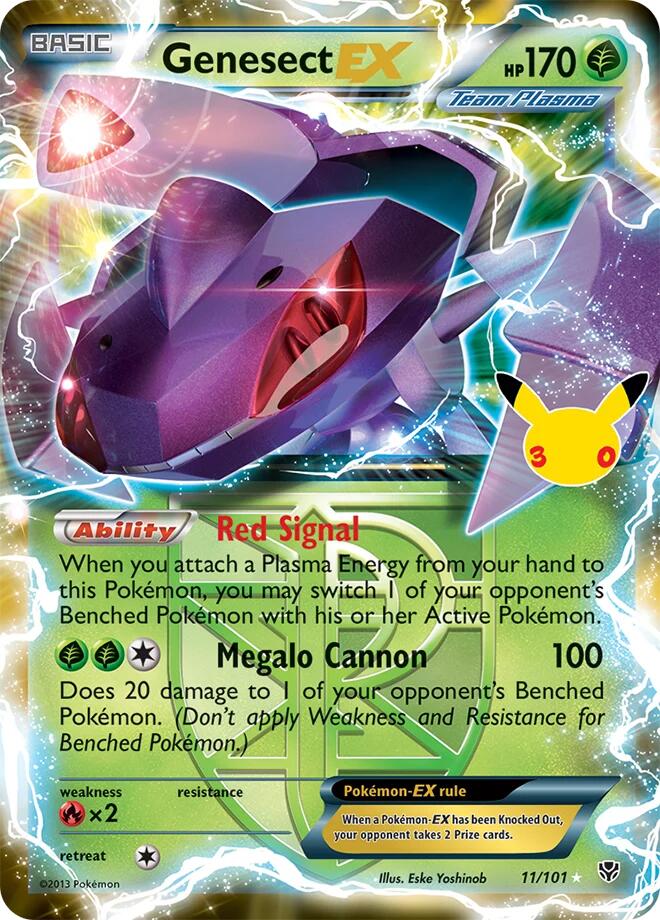 Genesect EX (Team Plasma) (11/101) [ME: 30th Celebration Classic Collection]