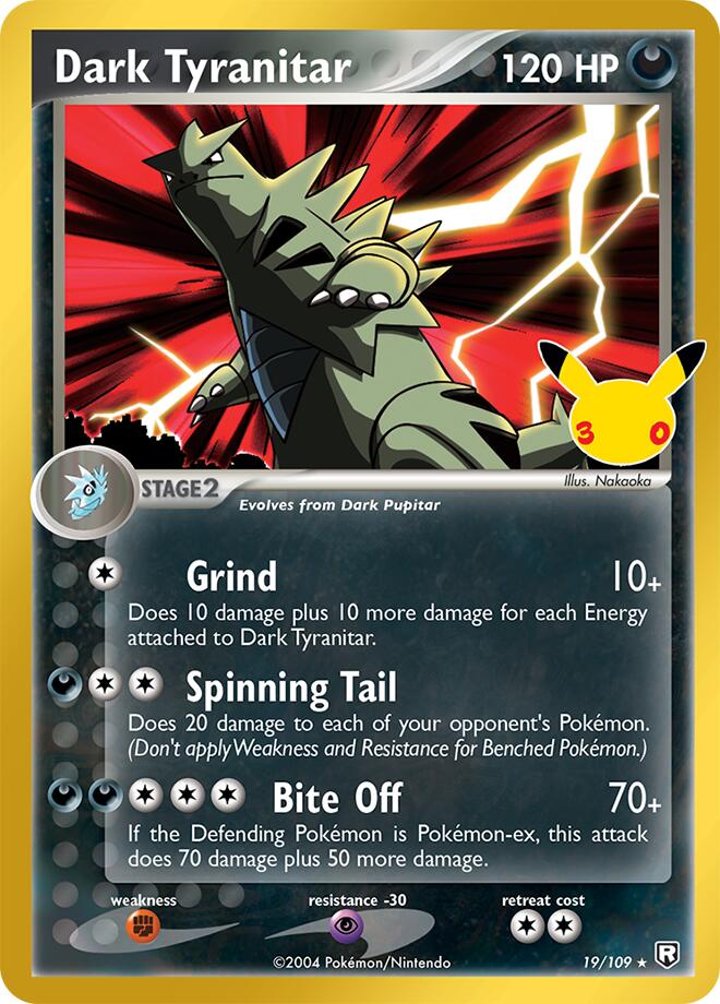 Dark Tyranitar (19/109) [ME: 30th Celebration Classic Collection]