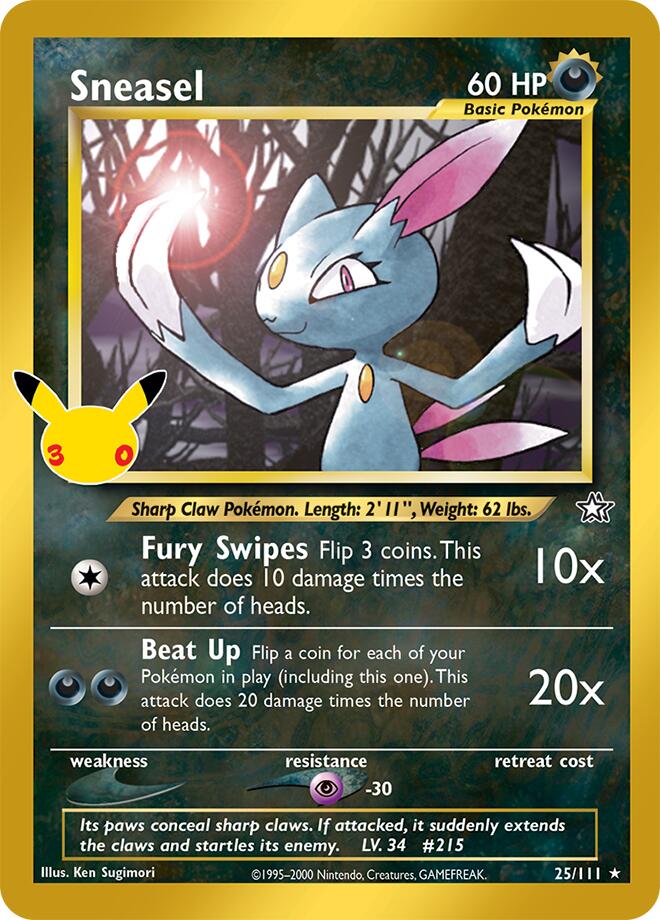Sneasel (25/111) [ME: 30th Celebration Classic Collection]