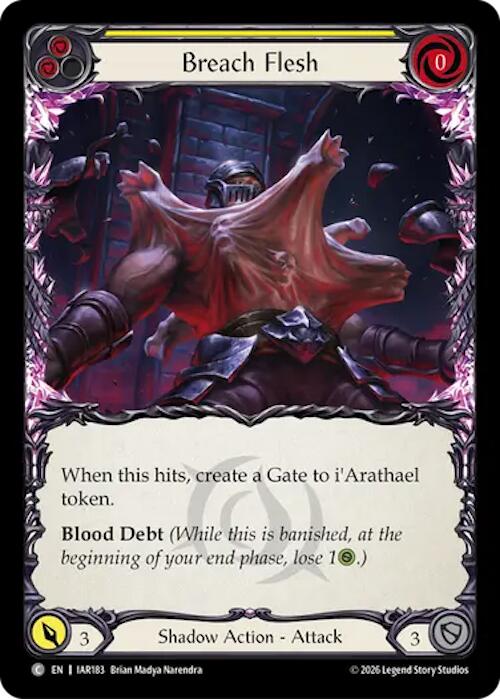 Breach Flesh (Yellow) (IAR183) [Usurp the Shadow Throne]