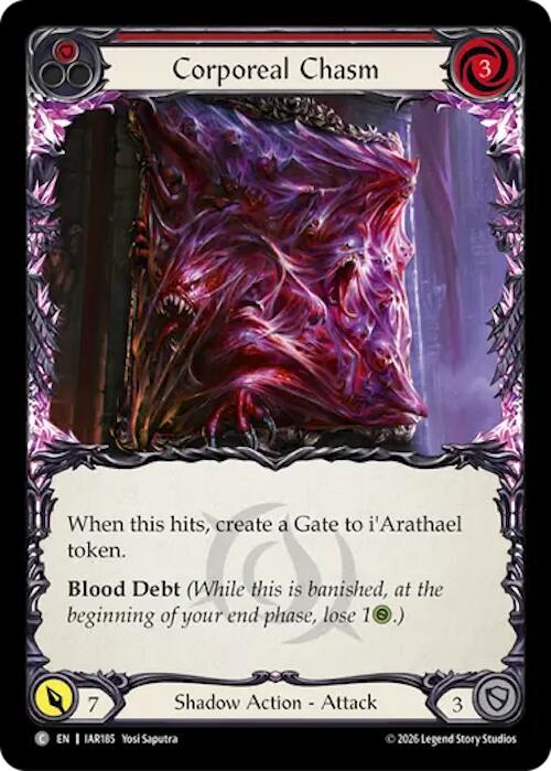 Corporeal Chasm (Red) (IAR185) [Usurp the Shadow Throne]