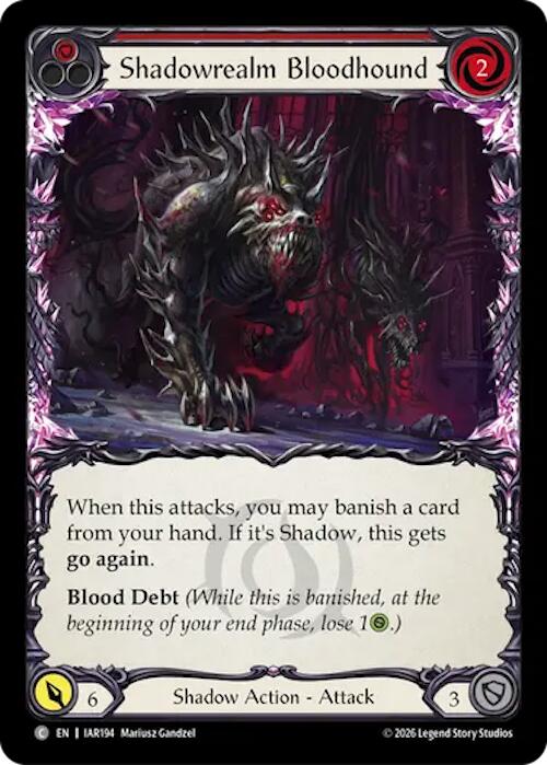 Shadowrealm Bloodhound (Red) (IAR194) [Usurp the Shadow Throne]