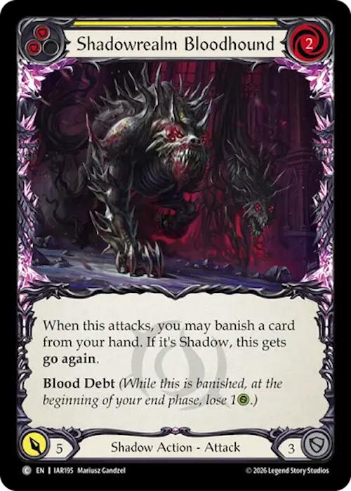 Shadowrealm Bloodhound (Yellow) (IAR195) [Usurp the Shadow Throne]
