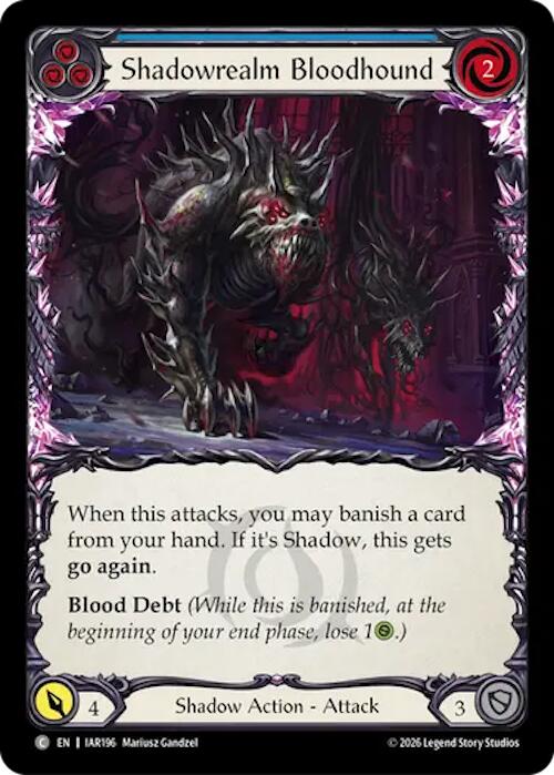 Shadowrealm Bloodhound (Blue) (IAR196) [Usurp the Shadow Throne]