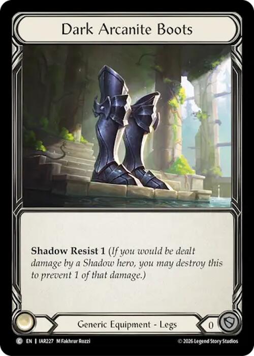 Dark Arcanite Boots (IAR227) [Usurp the Shadow Throne]