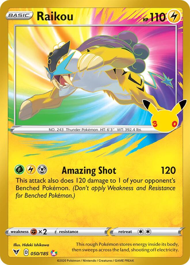 Raikou (050/185) [ME: 30th Celebration Classic Collection]