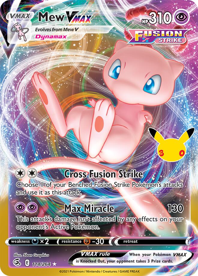 Mew VMAX (114/264) [ME: 30th Celebration Classic Collection]
