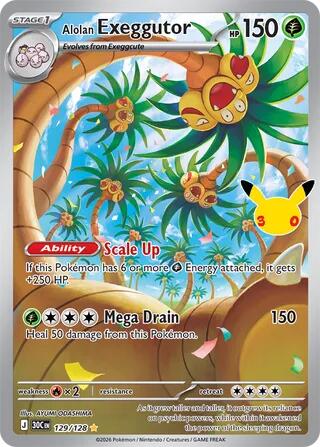 Alolan Exeggutor - 129/128 (129/128) [ME: 30th Celebration]
