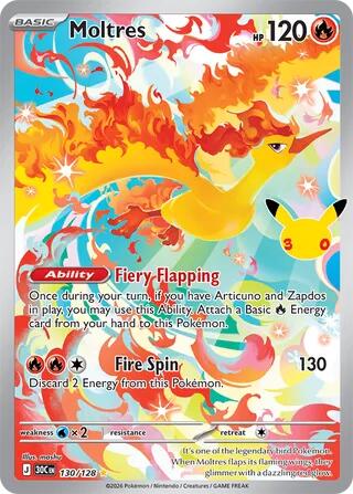 Moltres - 130/128 (130/128) [ME: 30th Celebration]