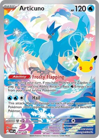 Articuno - 132/128 (132/128) [ME: 30th Celebration]