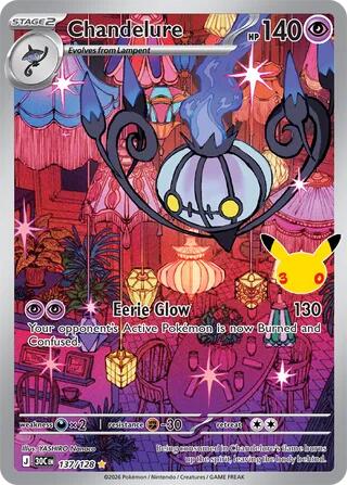 Chandelure - 137/128 (137/128) [ME: 30th Celebration]