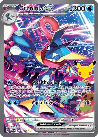 Greninja ex - 148/128 (148/128) [ME: 30th Celebration]