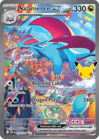 Salamence ex - 156/128 (156/128) [ME: 30th Celebration]