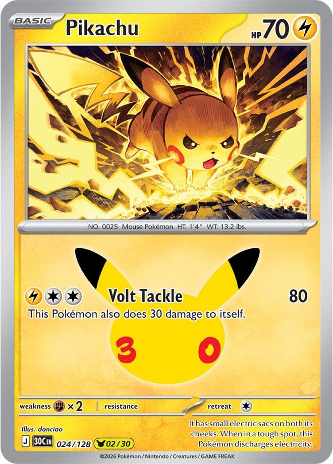 Pikachu - 024/128 (024/128) [ME: 30th Celebration]