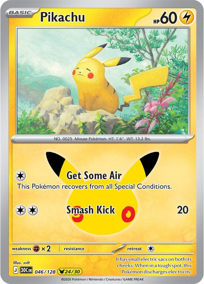 Pikachu - 046/128 (046/128) [ME: 30th Celebration]