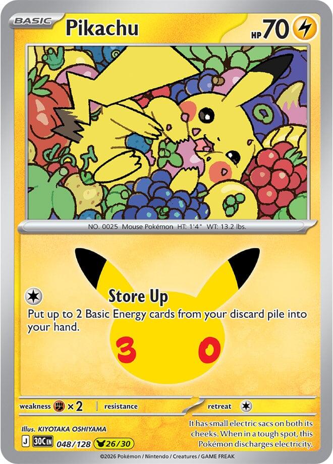 Pikachu - 048/128 (048/128) [ME: 30th Celebration]