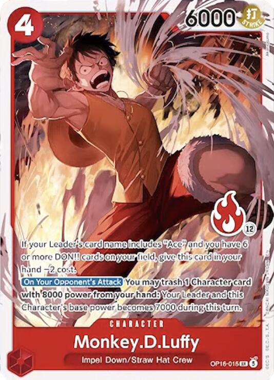 Monkey.D.Luffy (OP16-015) (Ace Deck) (OP16-015) [Set Sail Deck Set]
