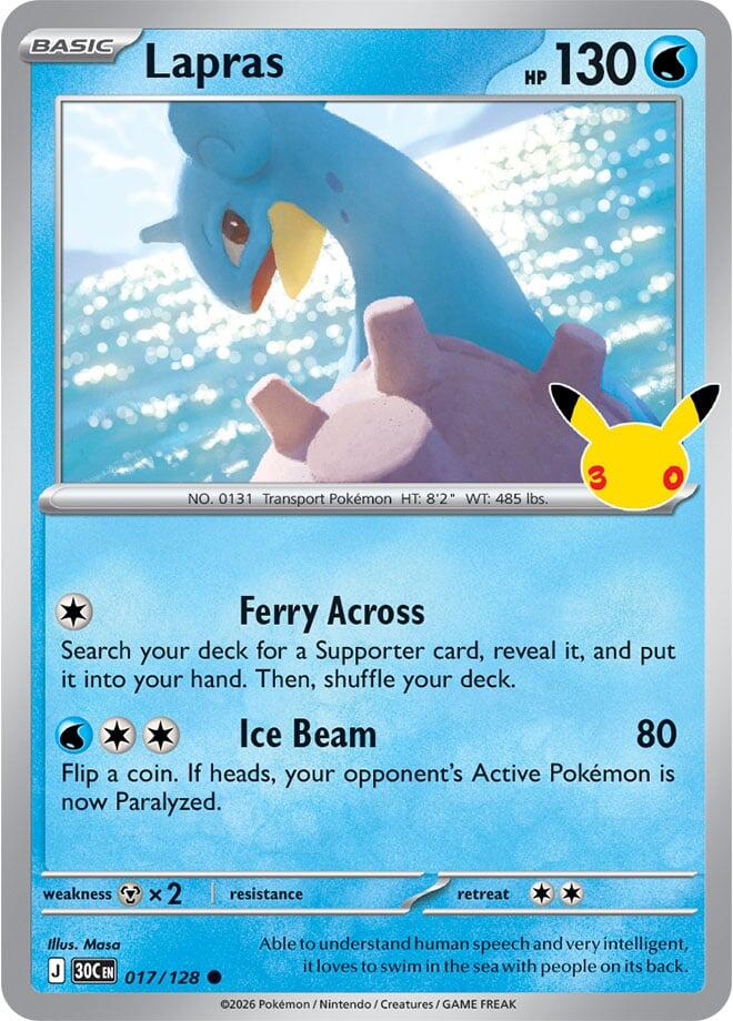Lapras - 017/128 (017/128) [ME: 30th Celebration]