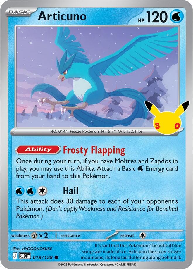 Articuno - 018/128 (018/128) [ME: 30th Celebration]