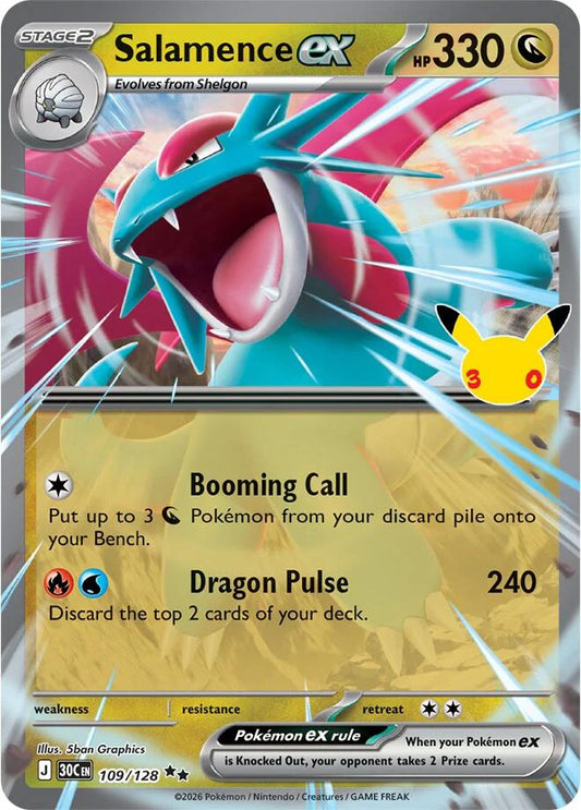 Salamence ex - 109/128 (109/128) [ME: 30th Celebration]
